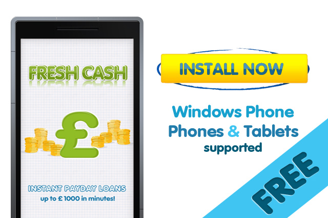 windows phone app fresh-cash-uk